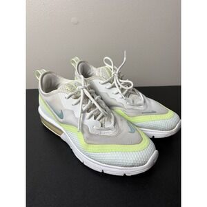 Nike Air Max Sequent 4.5 Women 5.5 White Volt BQ8824-102 Good Running Sneakers